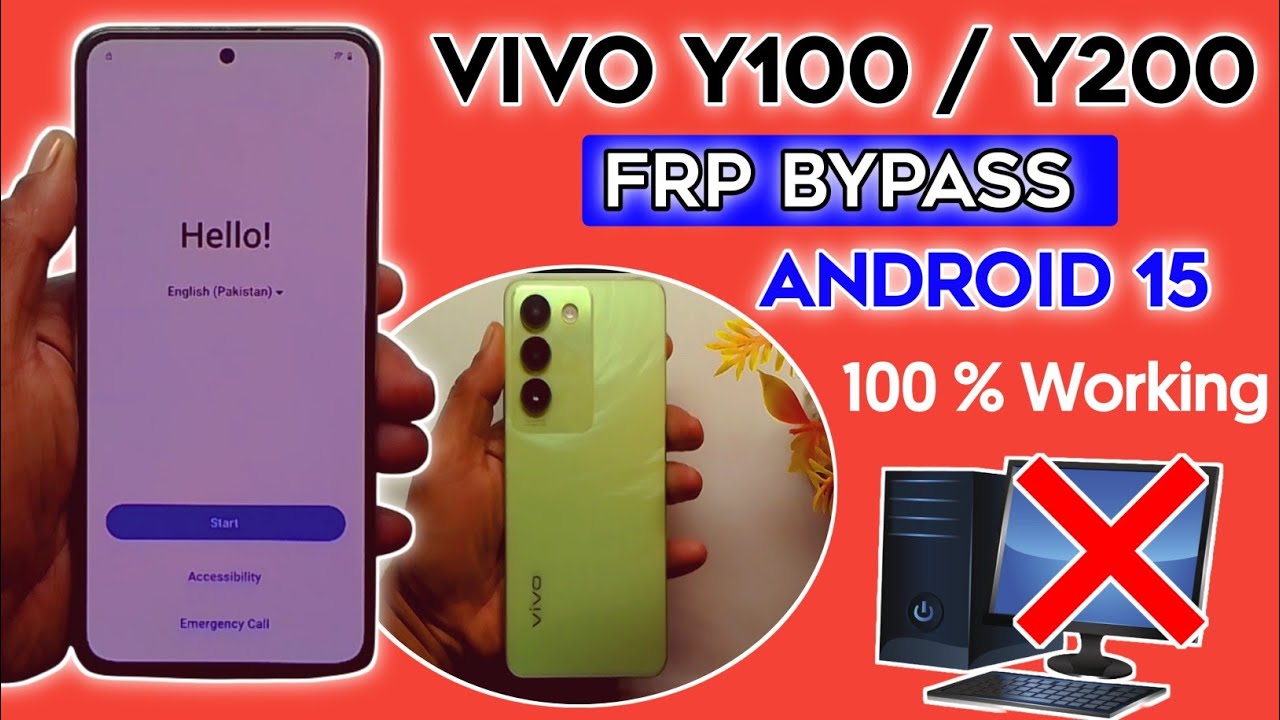 VIVO Y100 Frp Bypass Android 15 Without Pc | VIVO Y100 Google / Frp Unlock 2026 New Method 💯🔓 Unlock