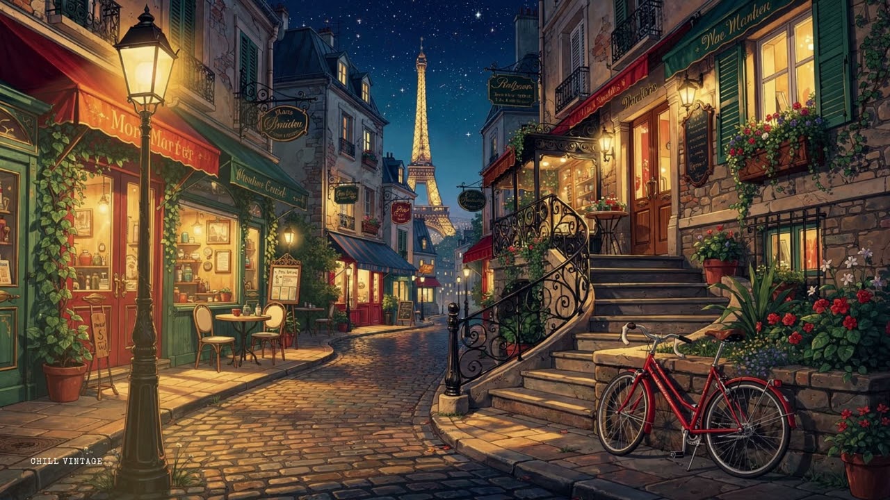 1930s Oldies Playing in Another Room on a Calm Night in Paris | Vintage Music