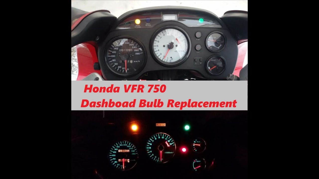 VFR 750 dashboard bulb replacement