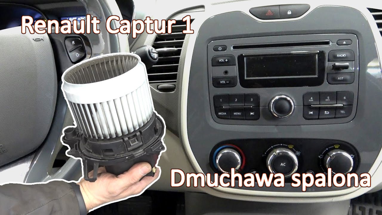 Renault Captur wymiana spalonej dmuchawy