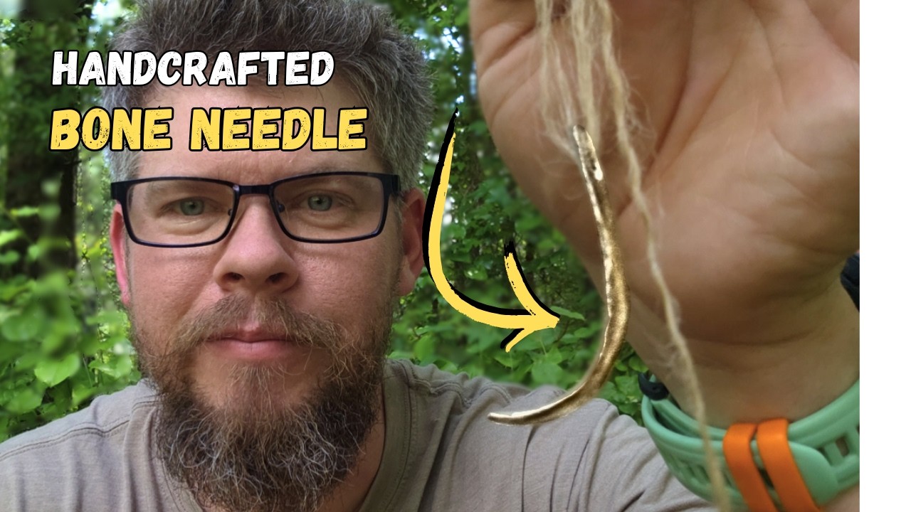 Turning A Bone Into A Sewing Needle With Primitive Tools