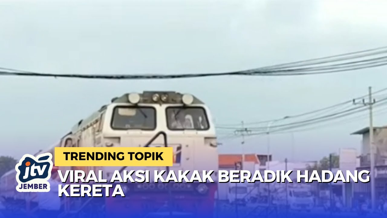 Detik-detik 2 Bocah di Sidoarjo Hadang Kereta Api yang Melintas