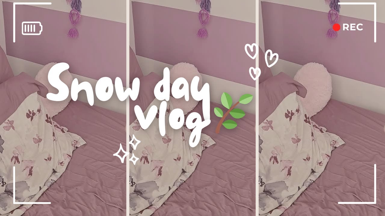 snow day morning vlog...🦢🌿💗// cozy, study, morning routine, self-care// wonyoungism ❣️