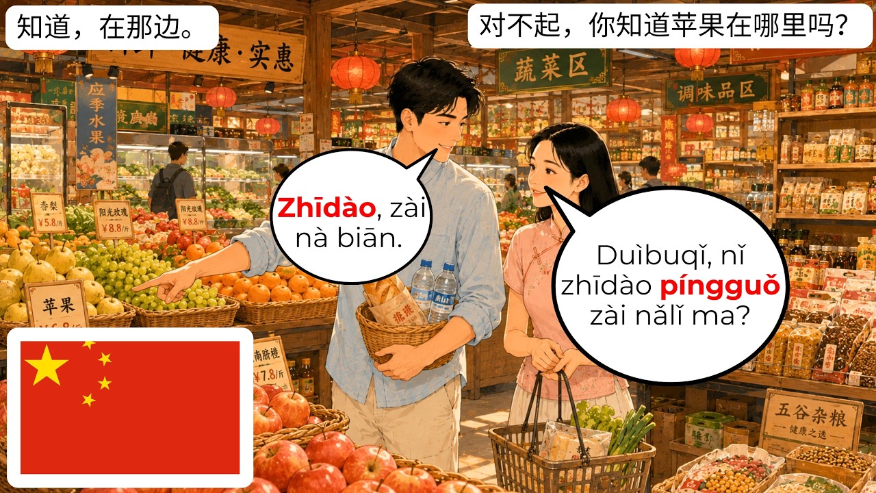 🇨🇳 15个日常中文对话｜陌生人篇 HSK 1 2
