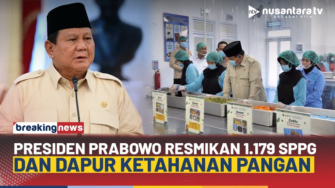 [BREAKING NEWS] Presiden Prabowo Resmikan 1.179 SPPG dan 18 Dapur Ketahanan Pangan Polri | NTV