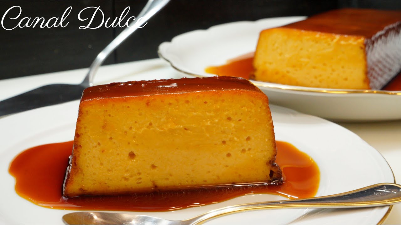 PUDIN DE MELOCOTÓN Y LECHE CONDENSADA RECETA FÁCIL Y RÁPIDA
