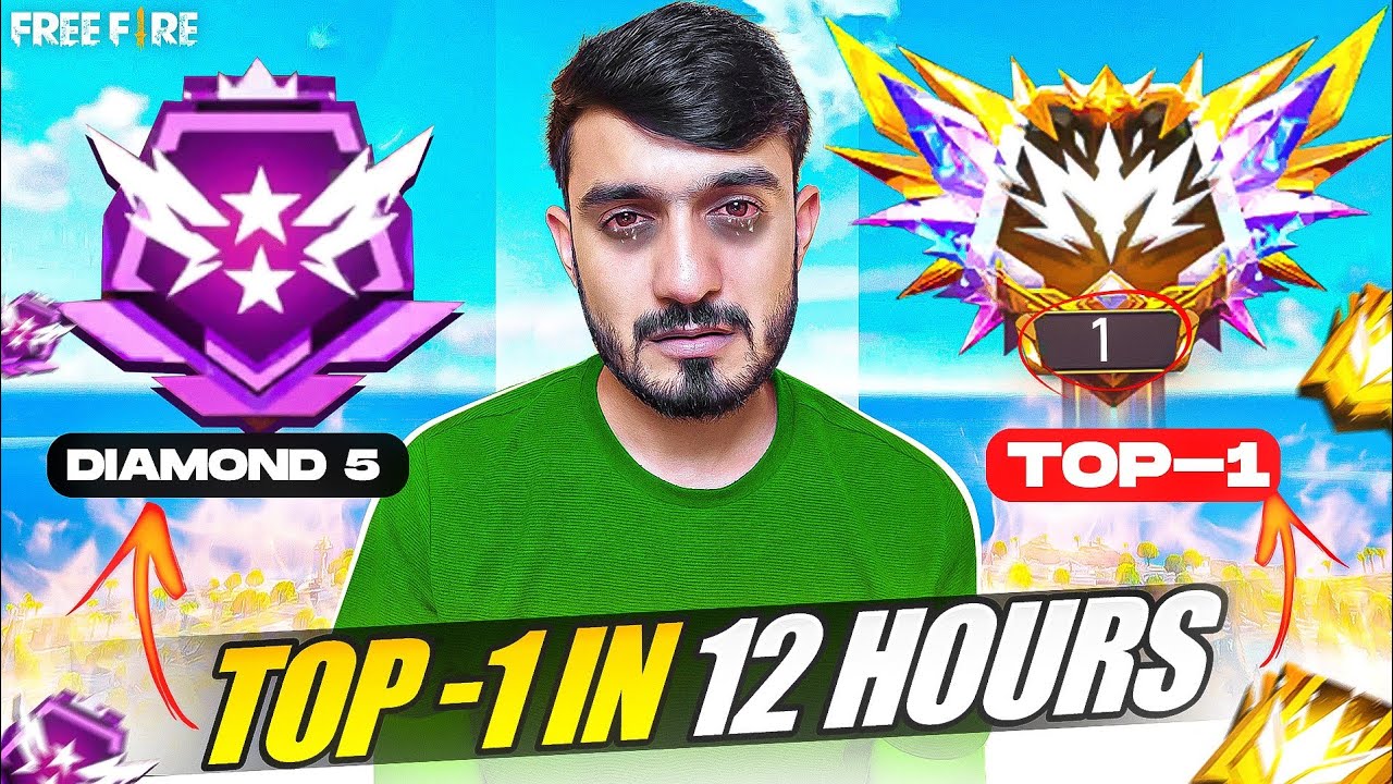 I PLAY FREE FIRE CONTINUE 12 HOUR FOR CS RANK TOP 1 AGAINST HACKER😡 और फिर 🔥