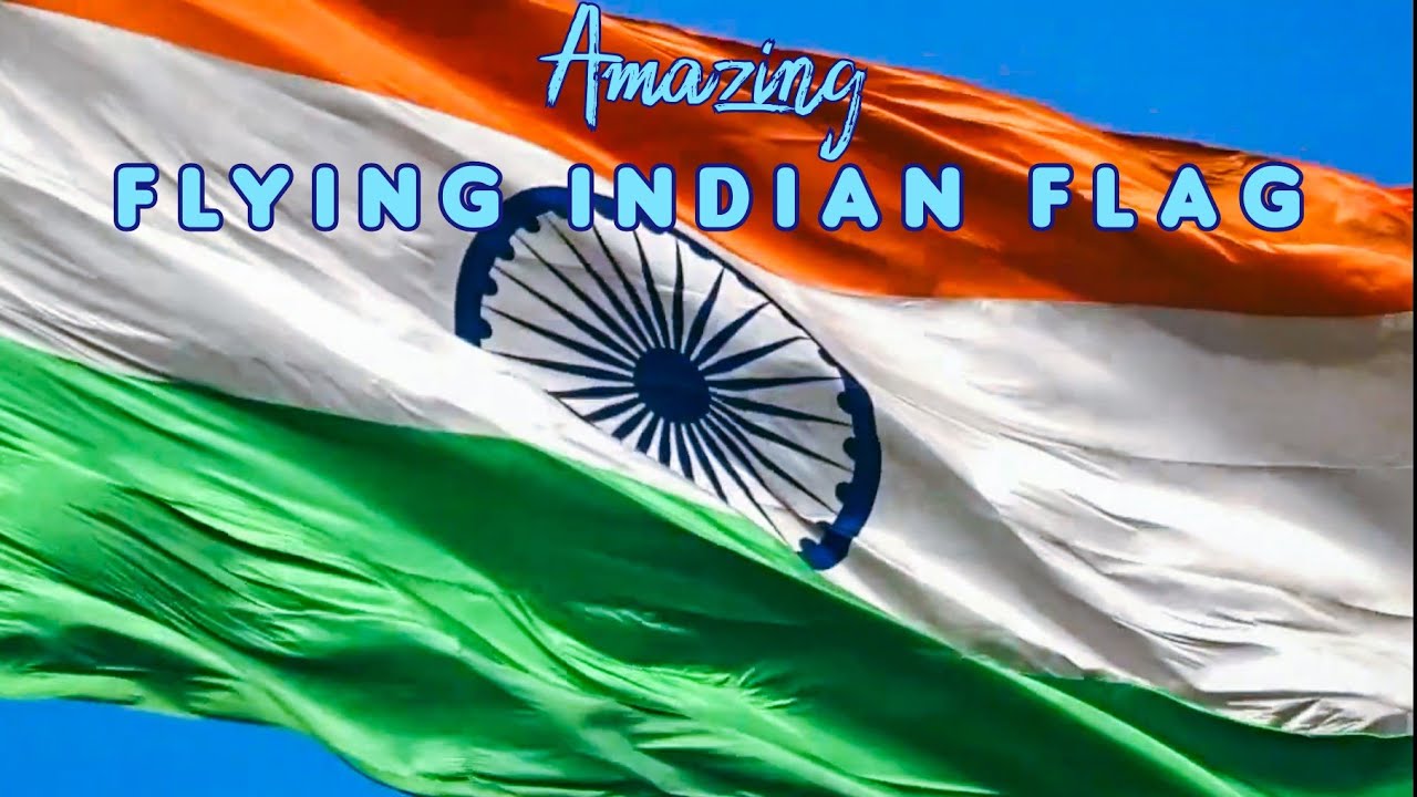 Flying Indian Flag | Tiranga | relaxing music | India #harghartiranga #azadikaamritmahotsav