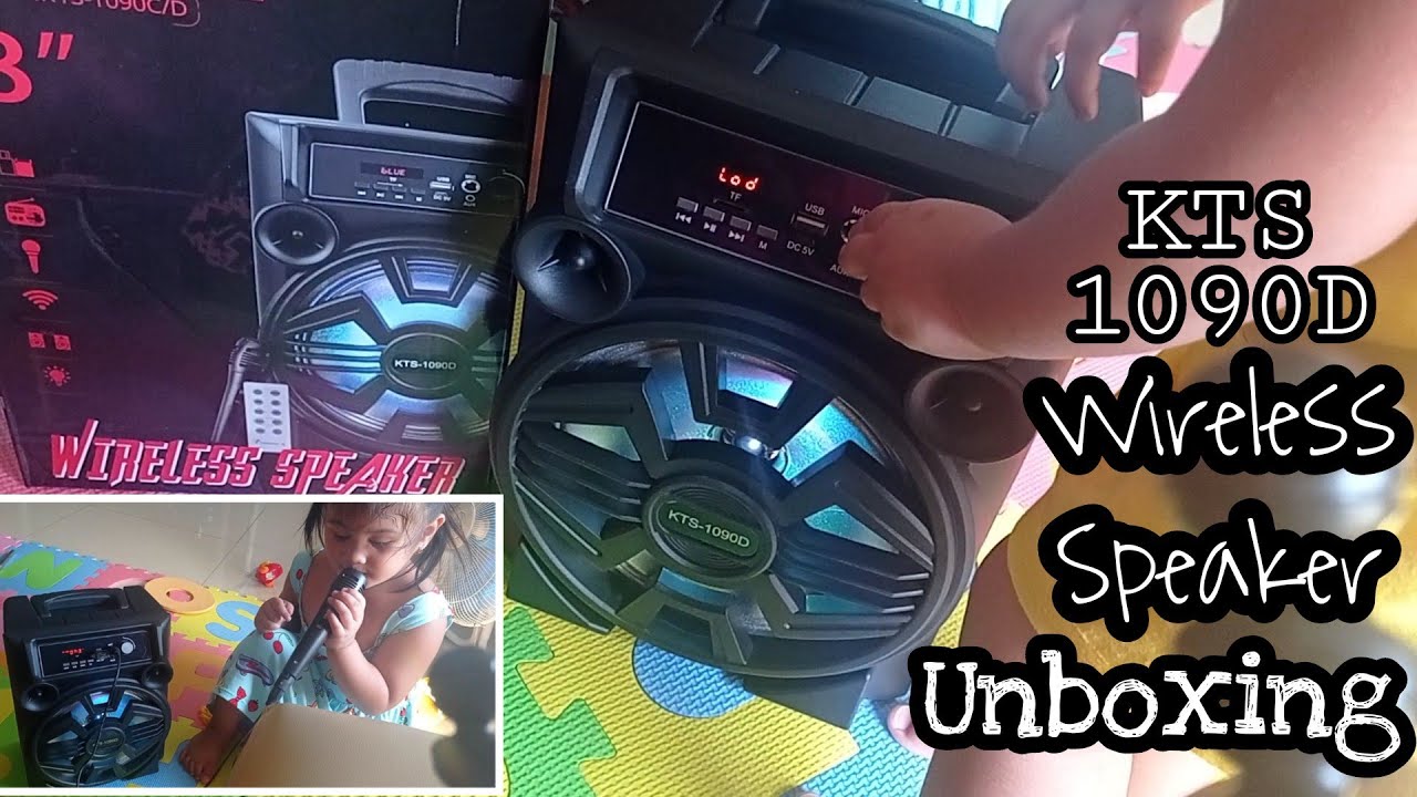 VLOG #36: KTS-1090D WIRELESS SPEAKER WITH MIC UNBOXING & REVIEW🎤😍