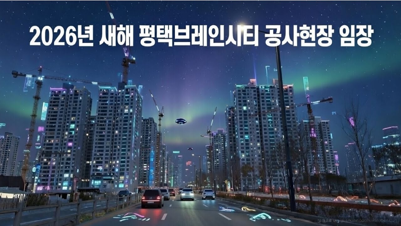 26년 새해 브레인시티 아파트 드라이브 스루