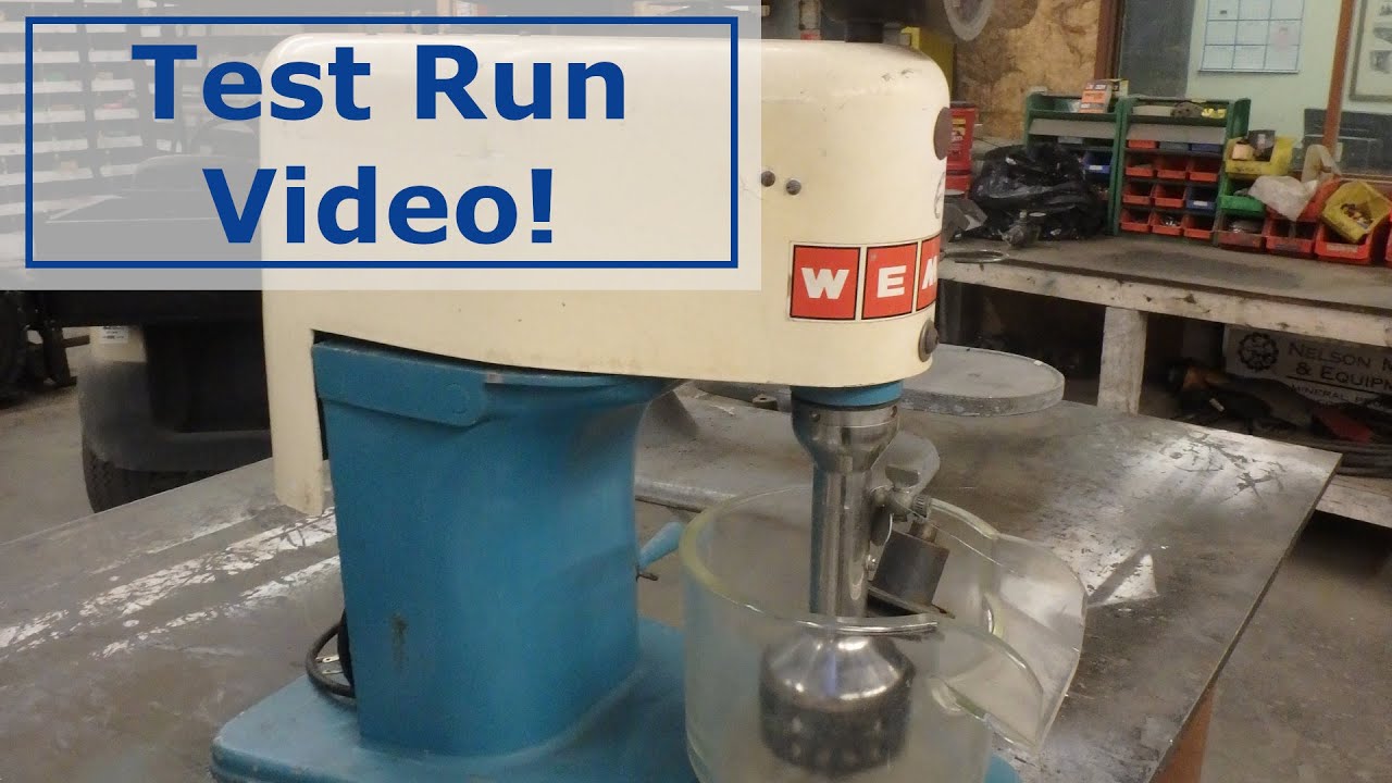 Test Run of Wemco Lab Flotation Cell with Tachometer!