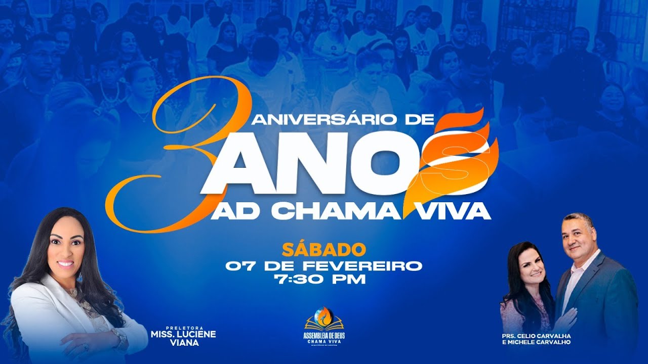 Miss. Luciene Viana | Culto de aniversario da igreja 7:30 | AD Chama Viva