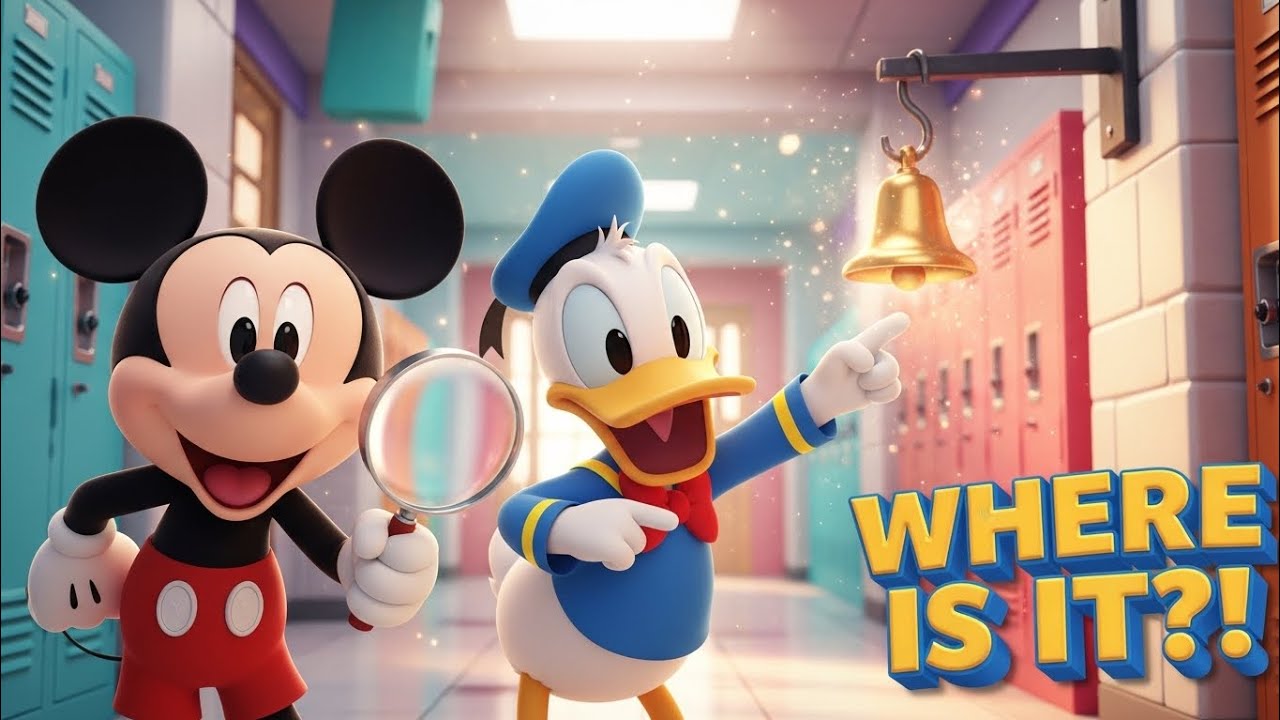 Mickey Mouse & Donald Duck CAN’T FIND THE BELL! 🔔 School Day | Funny Cartoon for Children