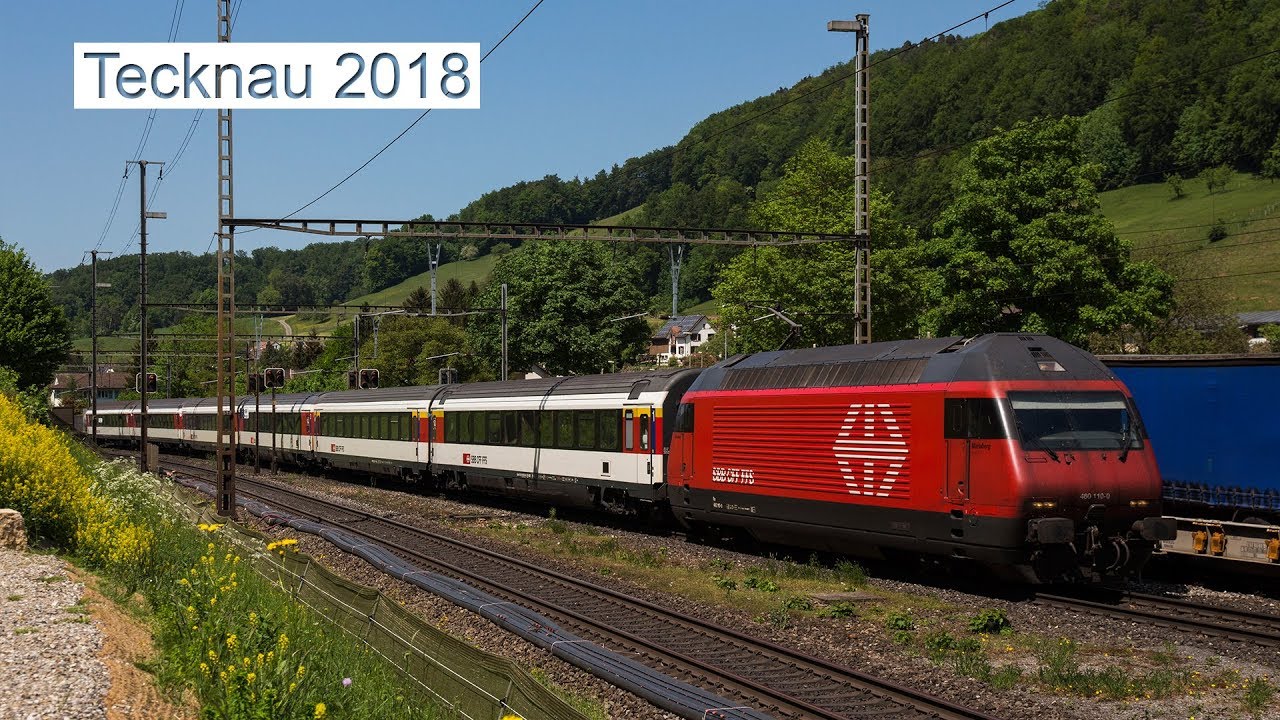 Zugverkehr in der Nordwestschweiz (Tecknau) [Full ᴴᴰ]