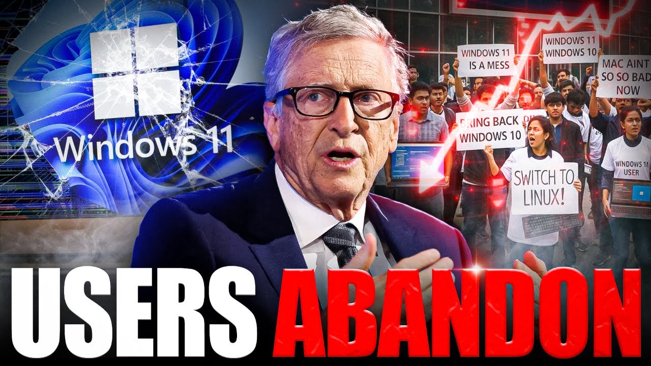 Bill Gates LOSES IT as Windows 11 Users ABANDON Microsoft!