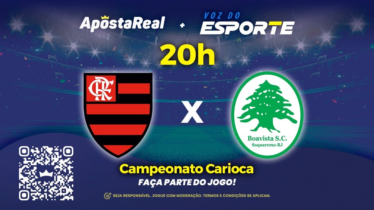 FLAMENGO X BOAVISTA - NARRA&Ccedil;&Atilde;O AO VIVO | CARIOCA  - 20/02/2024