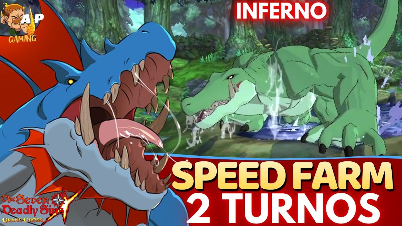 THE BEST TEAM + F2P TEAM! HOW TO FARM CROCKSHELL IN HELL (GREEN CROCODILE) IN 2 TURNS - 7DS GC