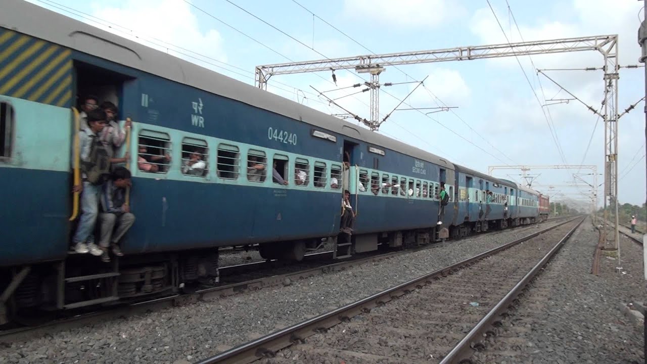 VERY HUGE BRC WAP-4E# 22293 ACCELERATING WITH SAURASHTRA EXPRESS