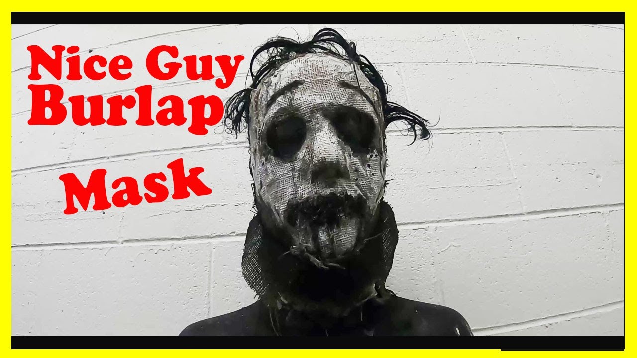 Nice Guy Burlap Halloween mask