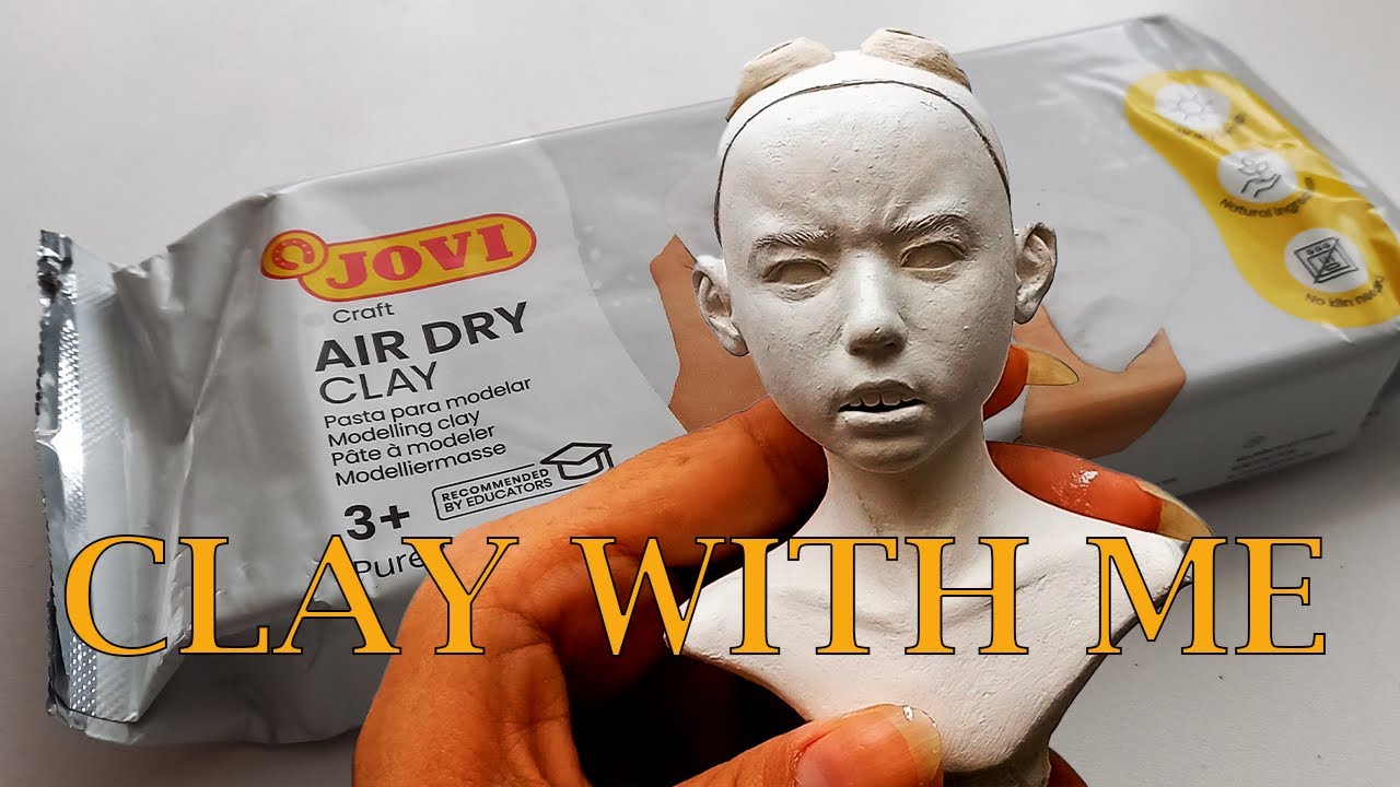 Clay with me❤️Jovi Air Dry Clay review ⭐Cozy vlog☁️