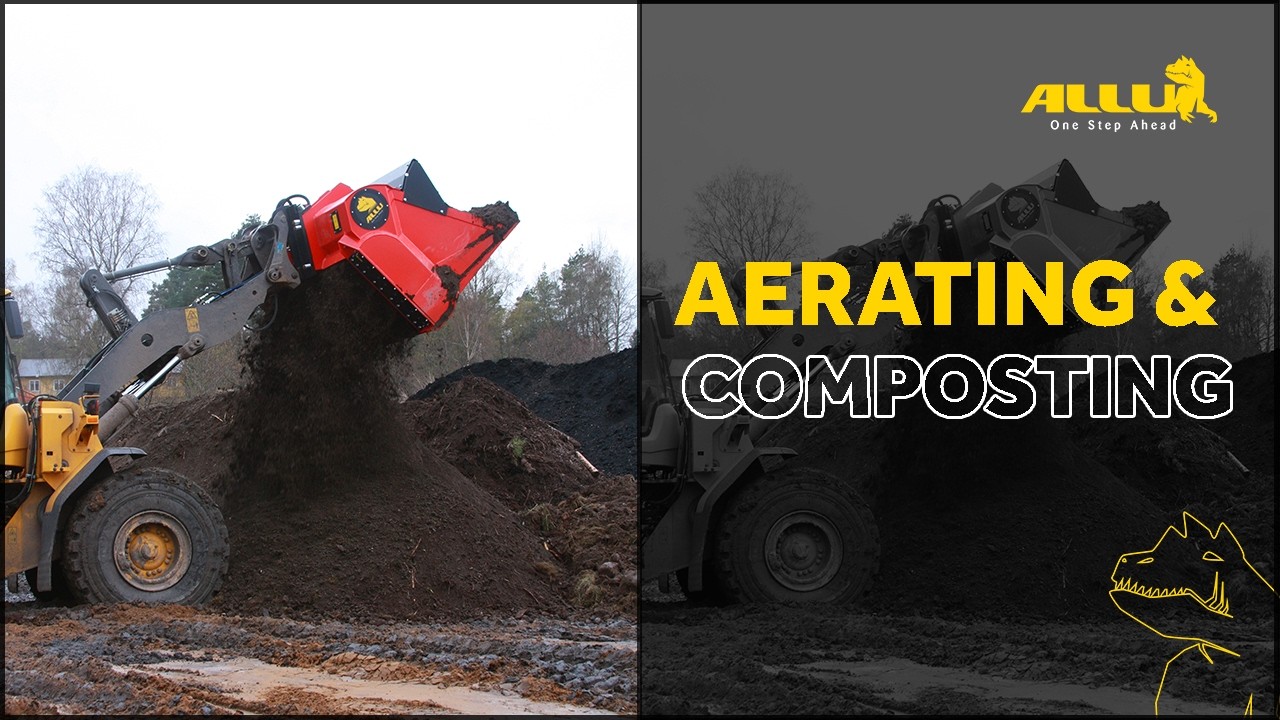 ALLU Screening Bucket for Aerating and Composting