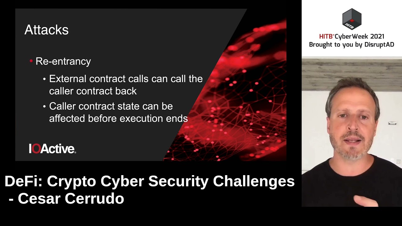 #HITBCW2021 #COMMSEC - DeFi: Crypto Cyber Security Challenges - Cesar Cerrudo