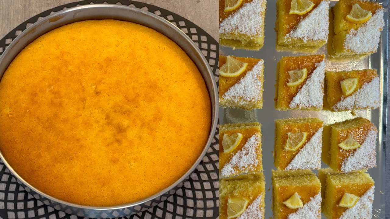 RECETTE DE BASBOUSSA😋 (gâteau à la semoule) moelleux et fondant en bouche 🤤😍