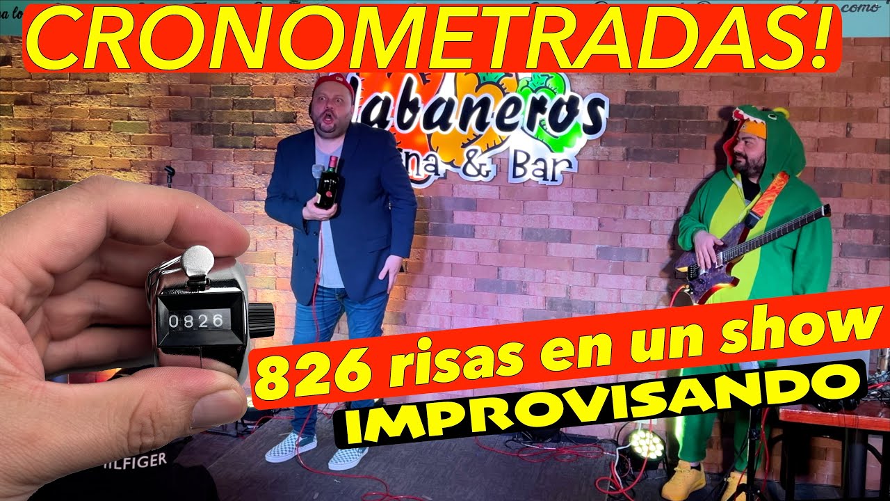 826 risas en un show 