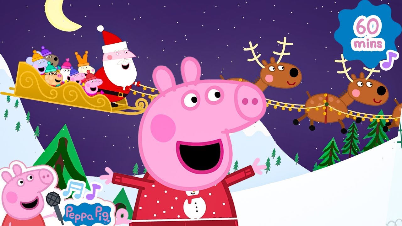 Jingle Bells 🎊🎄🎵 Christmas Songs with Peppa Pig 🐷🎶 Christmas Kids Music 🎅☃️ Peppa Pig Cartoon Songs