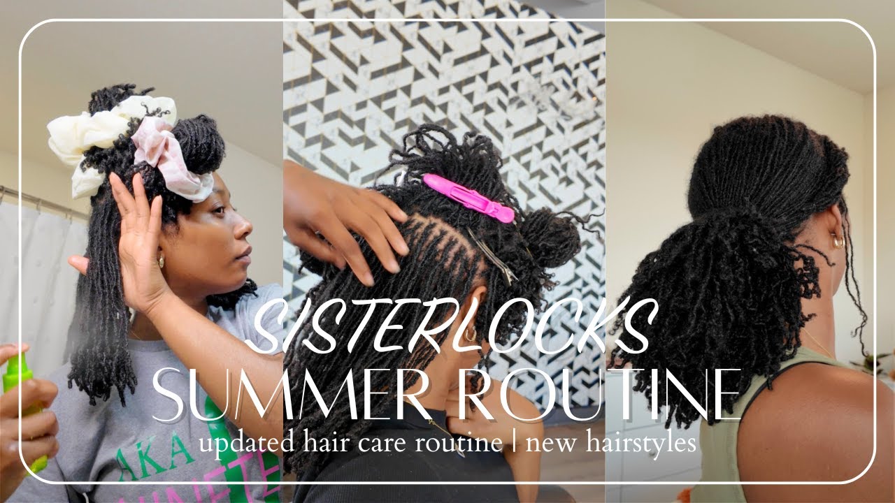 Летняя процедура увлажнения волос Sisterlocks | милые новые прически + обновленная процедура от D...