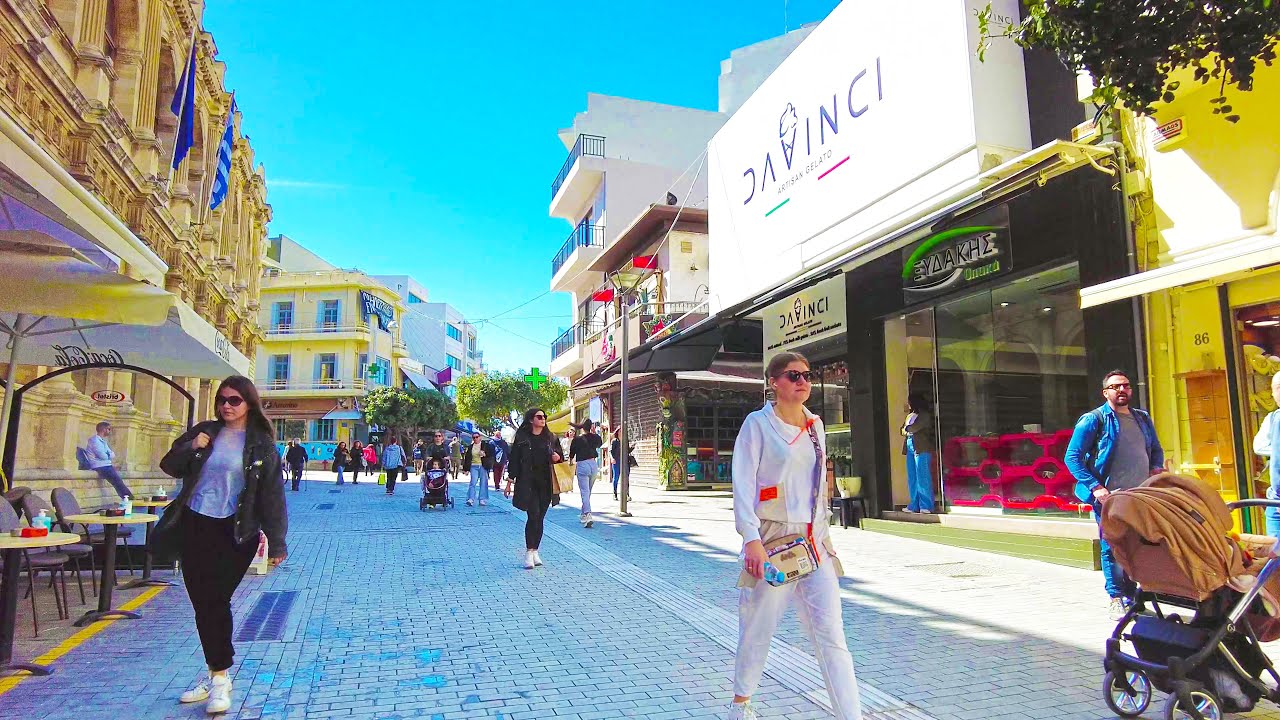 Is Heraklion Dead in March 2023? – 4K Walking Tour & City Life Update | City Driver Tours