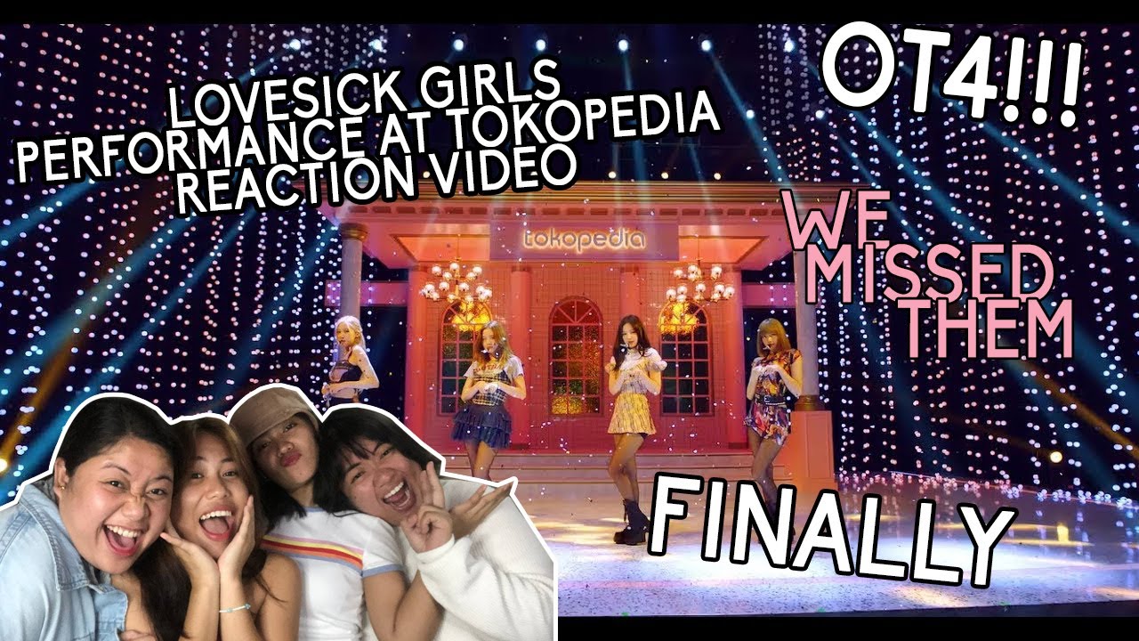 Lovesick Girls Performance at Tokopedia Reaction Video | Pinkpunk TV