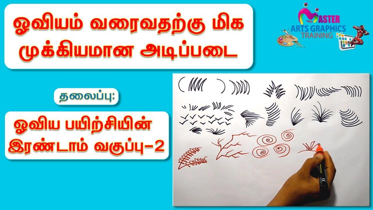 ஓவியம் வரைவதற்கு மிக முக்கியமான அடிப்படை, ஓவிய பயிற்சியின் இரண்டாம் வகுப்பு - CLASS - 2