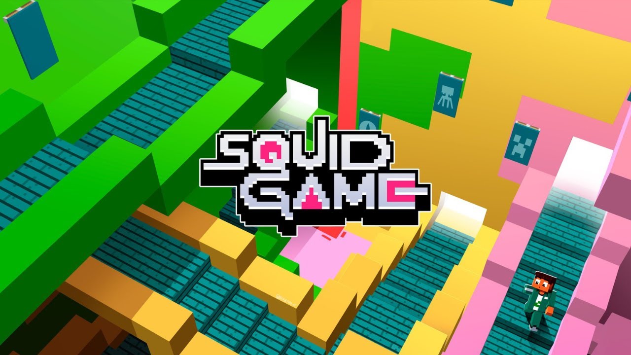 recree el juego del calamar en minecraft