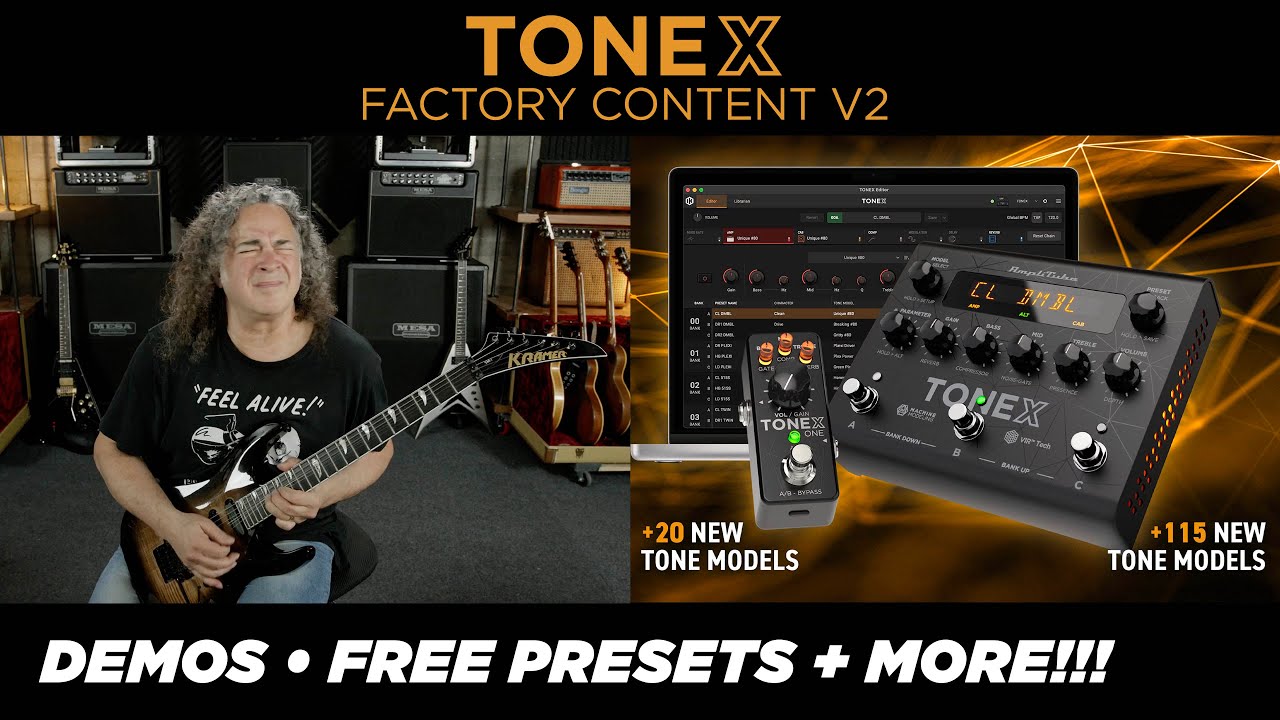 MASSIVE FREE UPDATE for TONEX! More Presets + More Tone Models = MORE KILLER TONES!!!