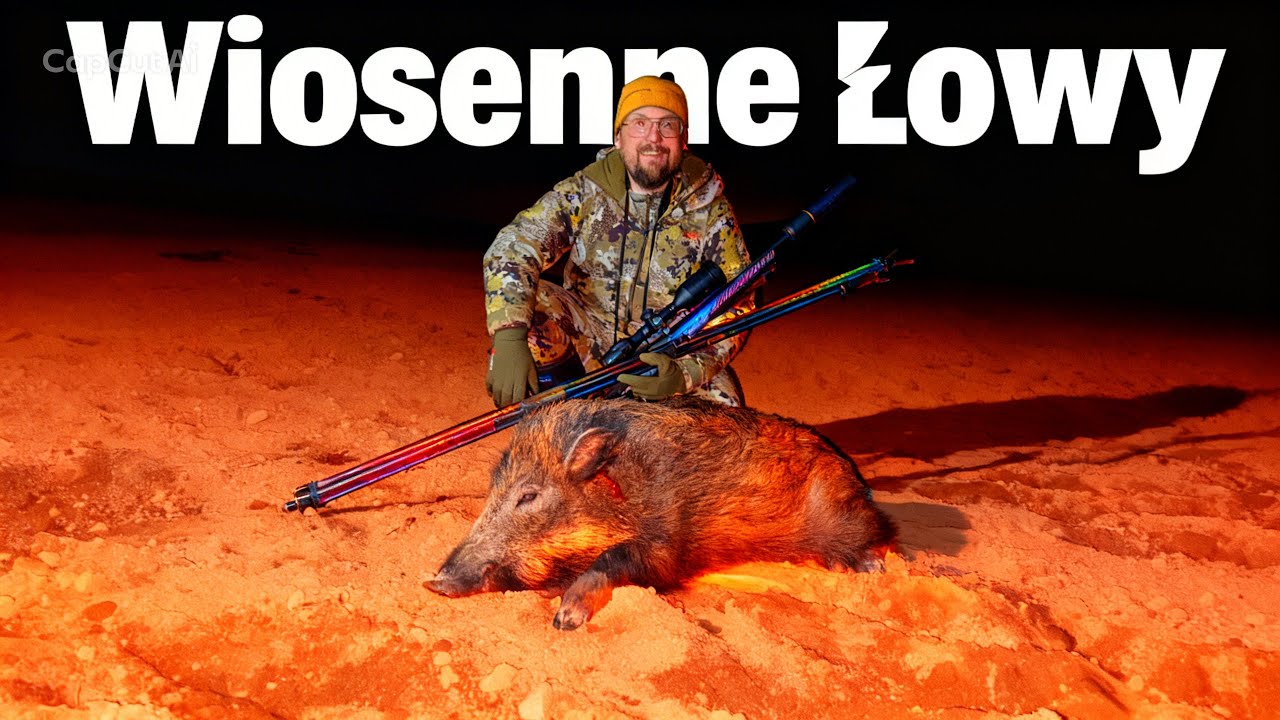Wiosenne łowy. Pilnujemy zasiew&oacute;w. #hunting #dzik #polowanie 