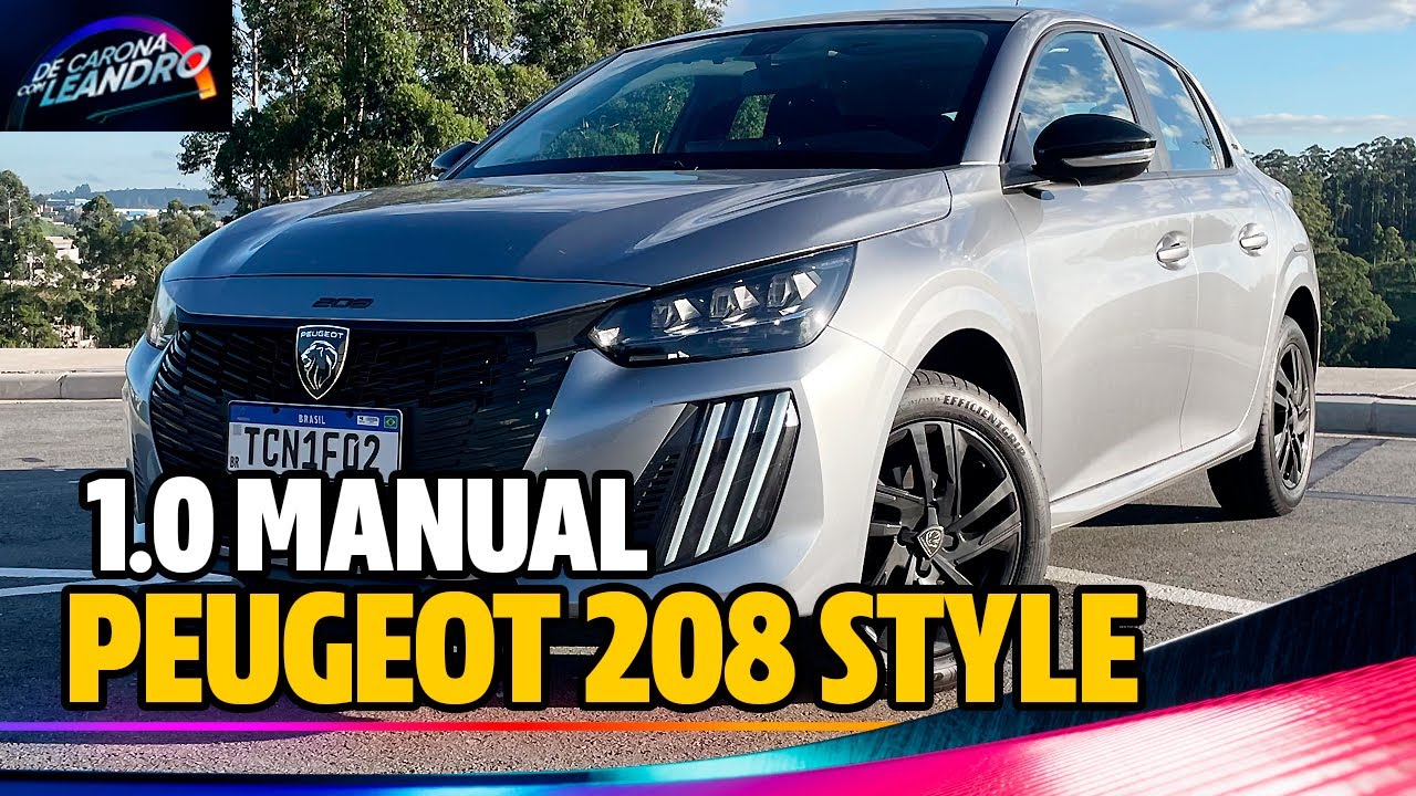 NOVO PEUGEOT 208 STYLE 1.0 MANUAL 2025 - DESEMPENHO PIOROU MUITO. E O CONSUMO REAL? VALE O PREÇO?