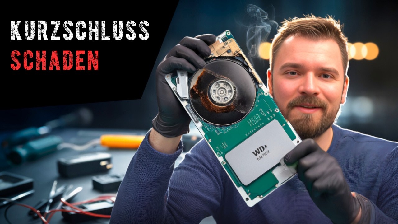 Festplatte nach Kurzschluss tot – Kann ich die Daten retten OHNE Labor? 😱