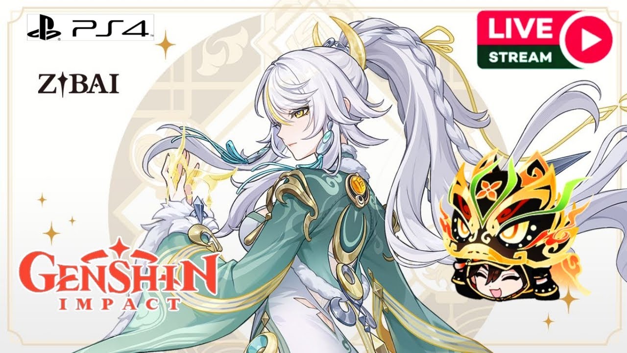 🔴Gacha Zibai.. Patch Luna 4 kali ini beneran hoki sih | GENSHIN IMPACT PS4