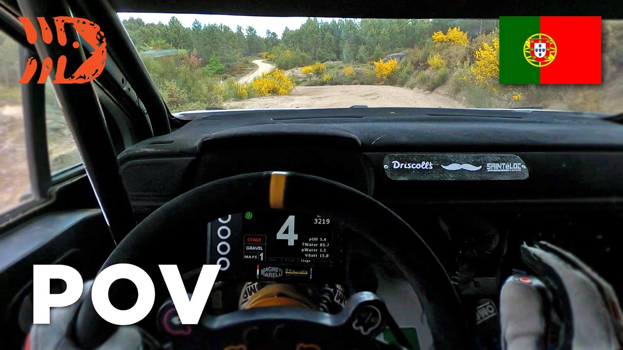 Rally Portugal Testing POV Helmet Cam 4K - Flat Out