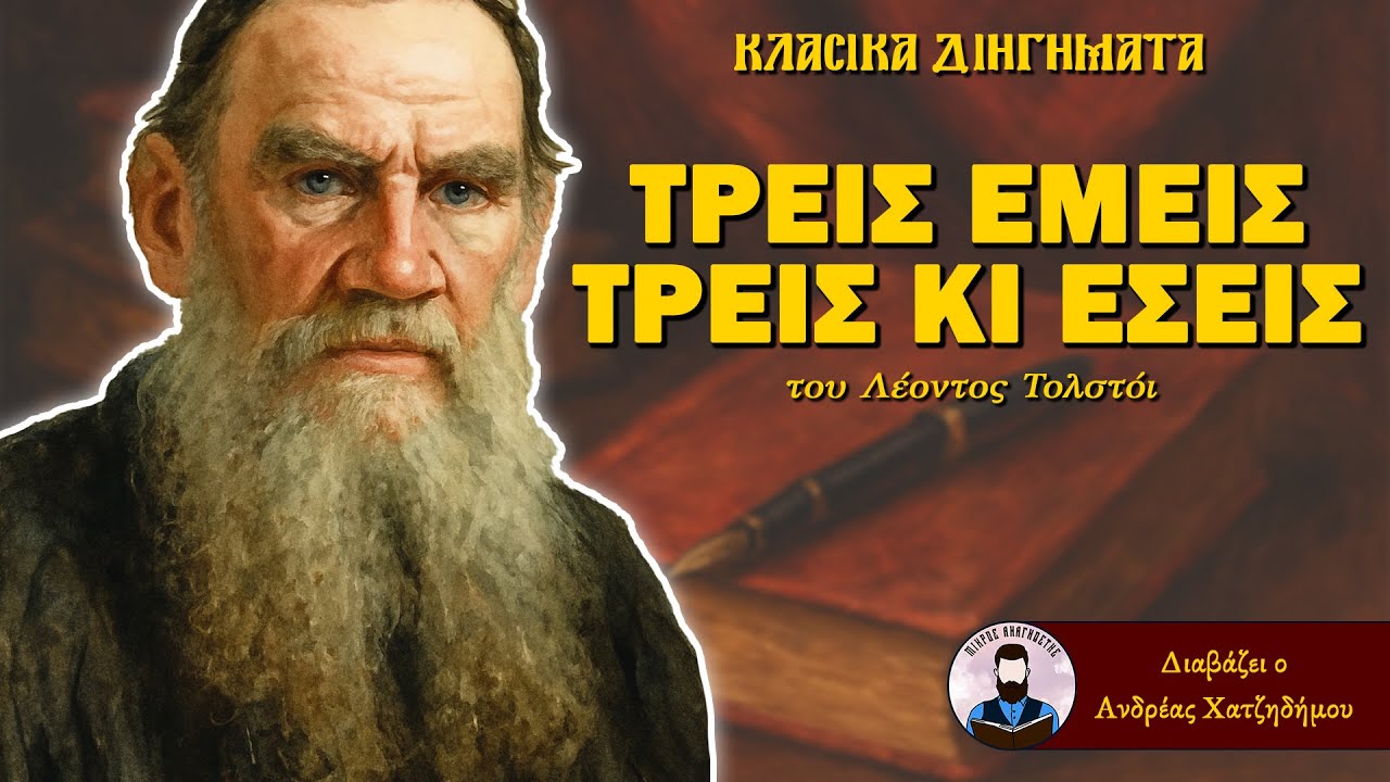 Τρεις εμείς τρεις κι εσείς - Λέων Τολστόι | Ο Ανδρέας Διαβάζει Κλασικά Διηγήματα