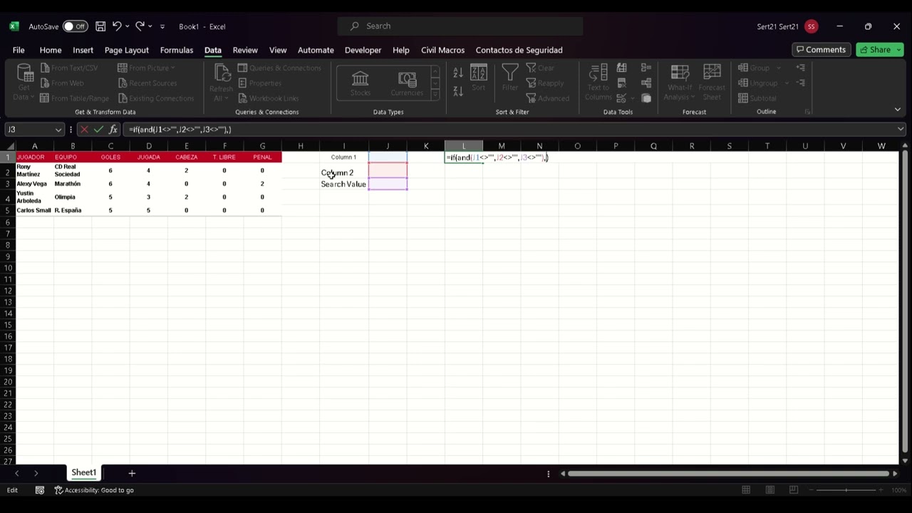 البحث ثنائي الاتجاه مع مطابقة الفهرس في Excel
