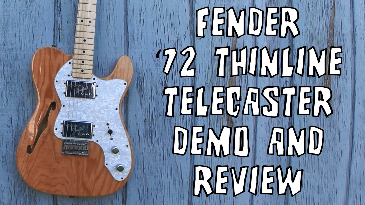 Fender '72 Telecaster Thinline Guitar Demo & Review