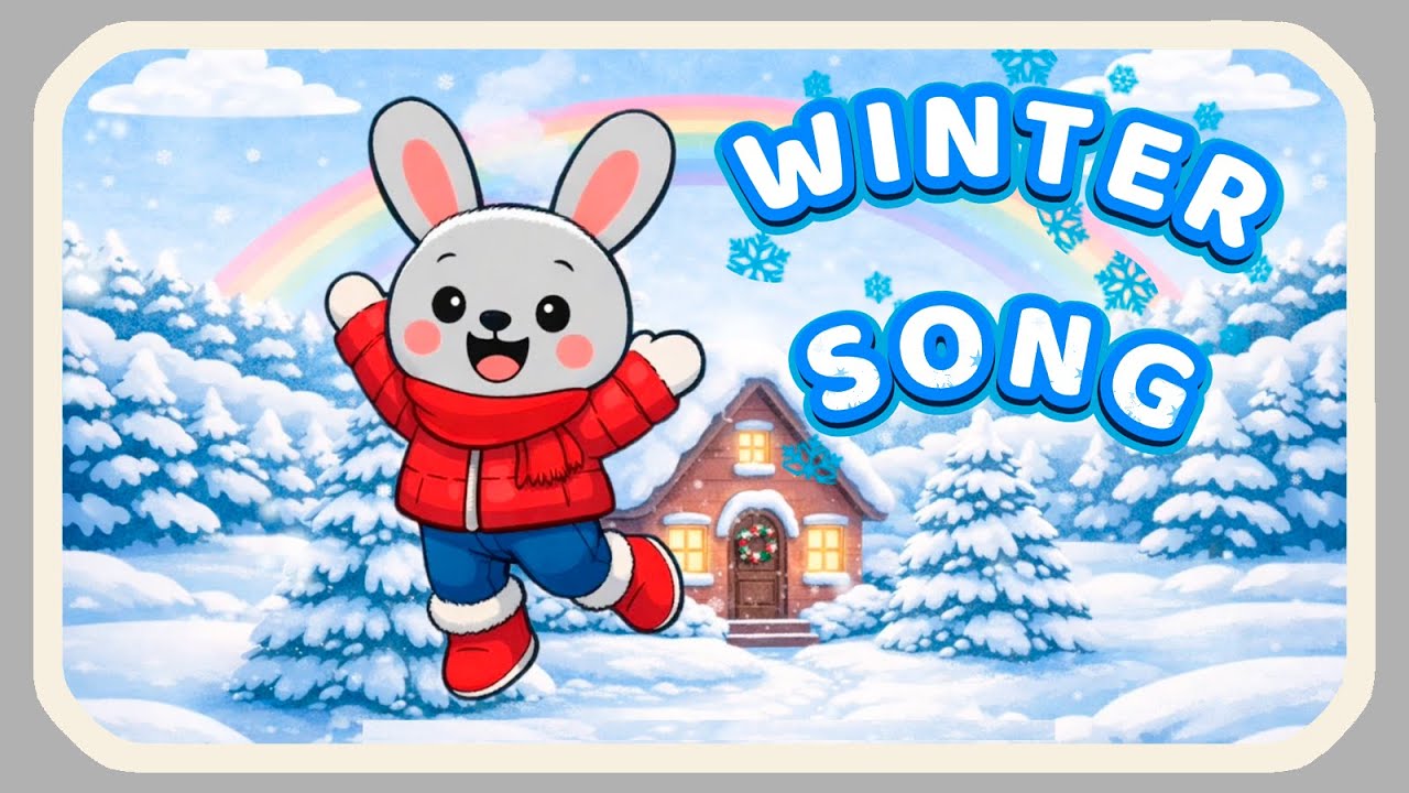 ❄️ Winter Song with BUBU 🐰 | Fun Snow Dance for Kids ☃️🎶