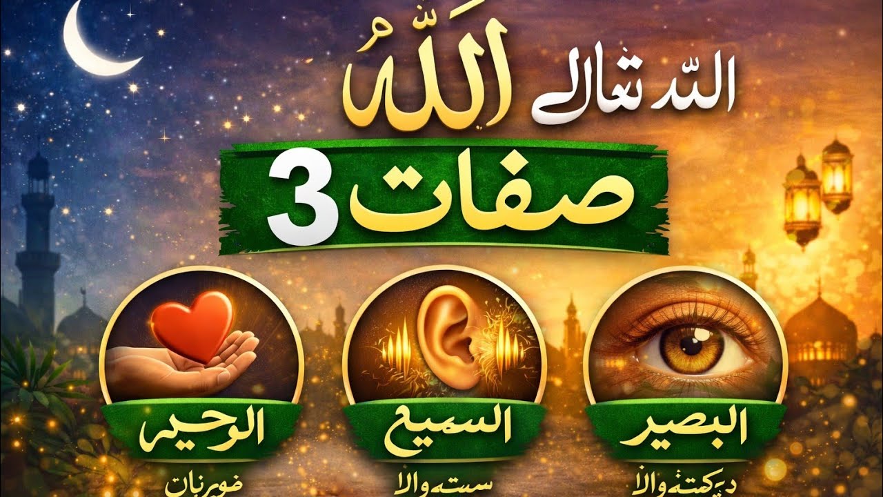 Allah Ki 3 Sifaat | اللہ تعالیٰ کی 3 عظیم صفات  | مسلمان کی پہچان