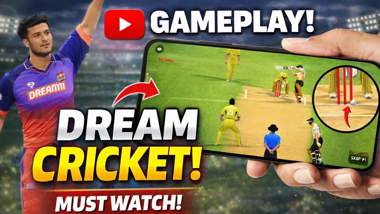 Dream Cricket dream gameplay rank up | Best batting & bowling tips 🔥
