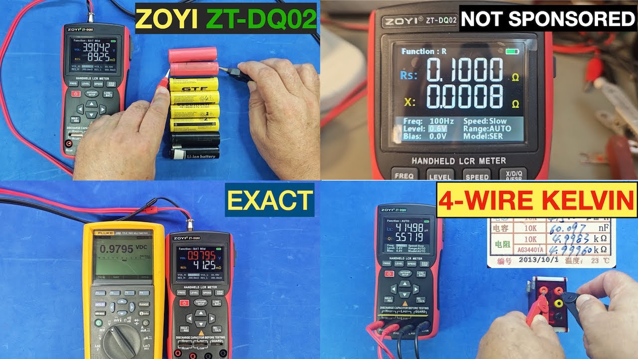This RLC Meter Is Shockingly Accurate – ZOYI ZT-DQ02 True 4-Wire Kelvin Test! | EN HU sub