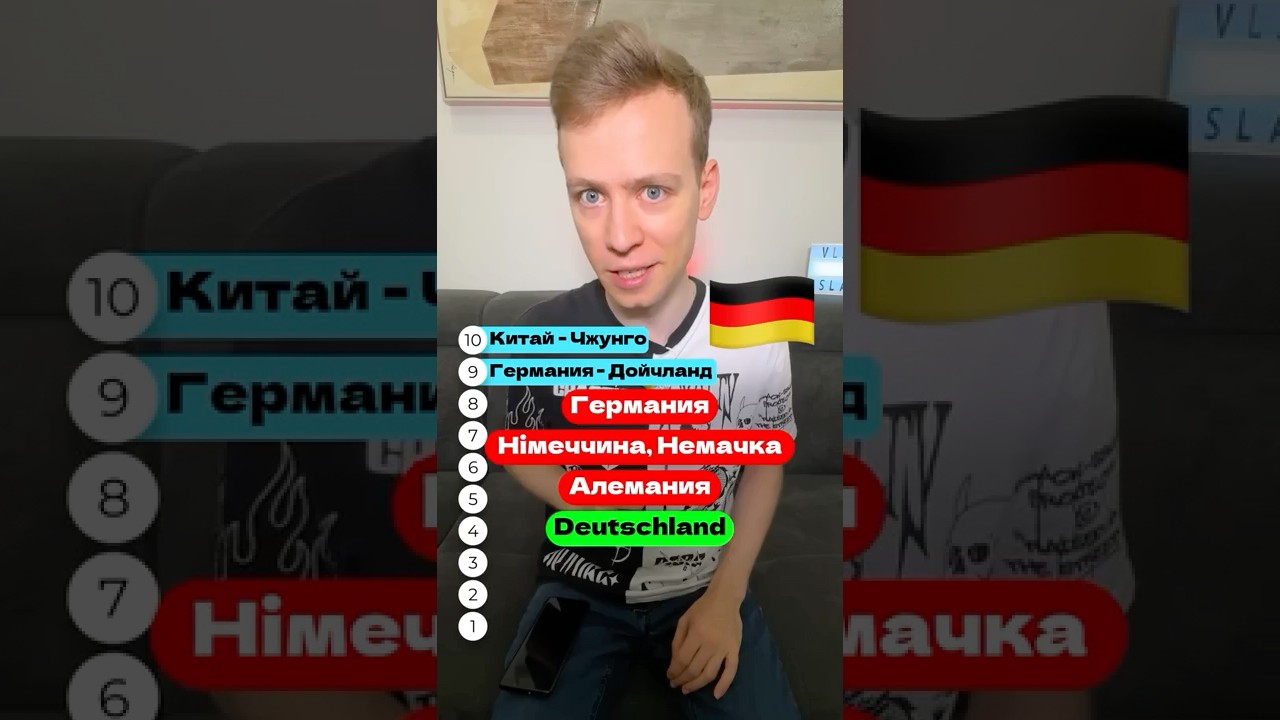 ТОП-10 стран, называющих себя НЕ ТАК, как все остальные