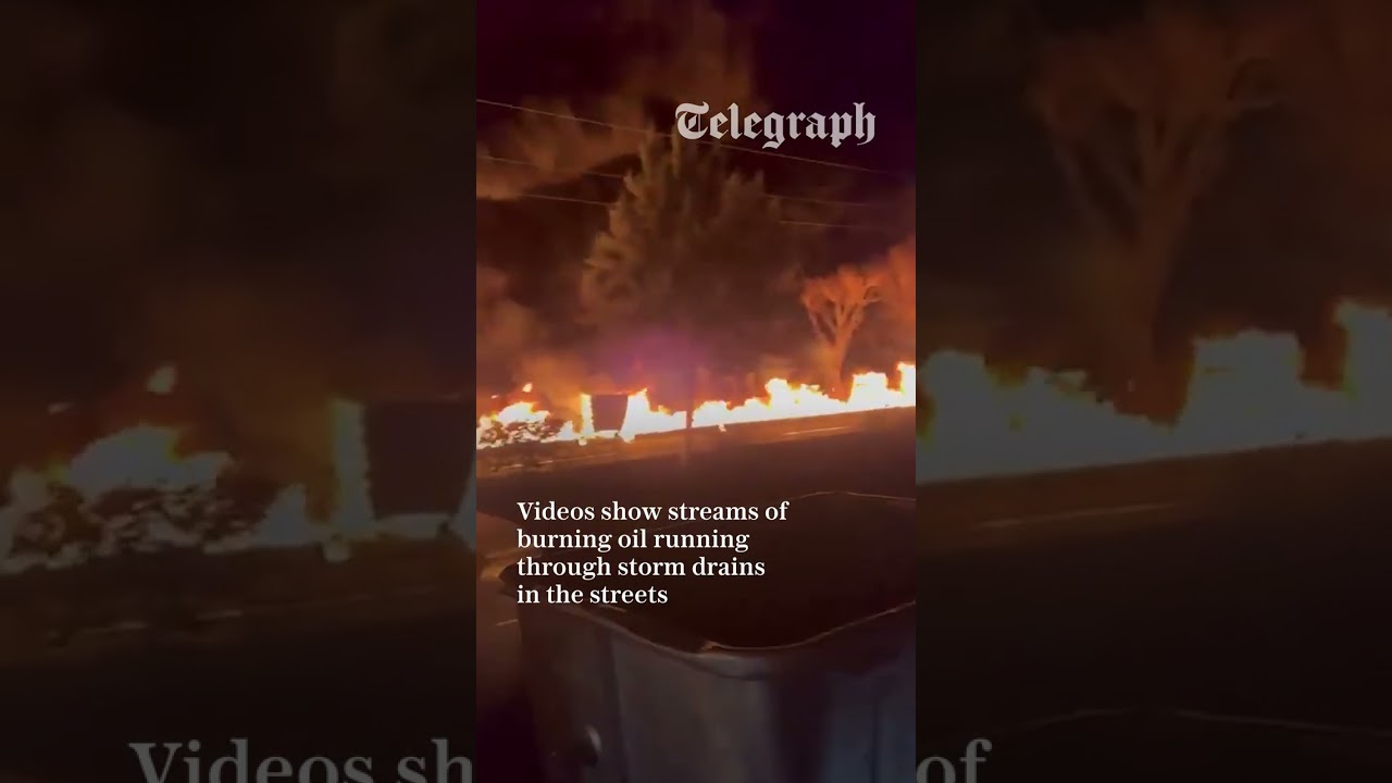 Tehran in flames after Israel bombs oil depots