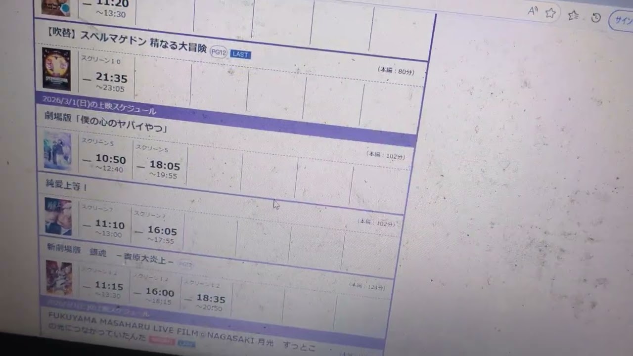 僕の心のヤバイやつの上映時間３